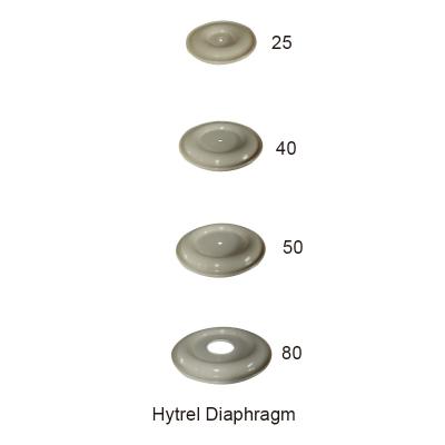 China 1 pulgada membrana de Hytrel del reemplazo del diafragma de la bomba de aire de 2 pulgadas en venta