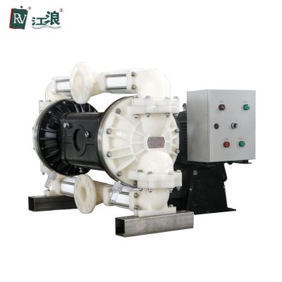 China Double Motor Operated Diaphragm Pump Fuel Material  3 Inch PP for sale
