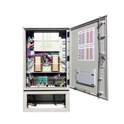 China 288 Capacity FDC IP65 Outdoor Fiber Distribution Cabinet for Telecom Network FTTX 10 for sale