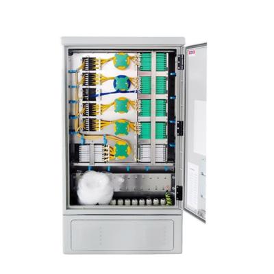 China 576 Cabinet de distribución de fibra óptica de capacidad central para redes de fibra óptica al aire libre y FTTH en venta