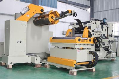 China Hydraulic Expansion NC Servo Feeder with Decoiler And Straightener With Taiwan Hai teck Man-Machine Interface for sale
