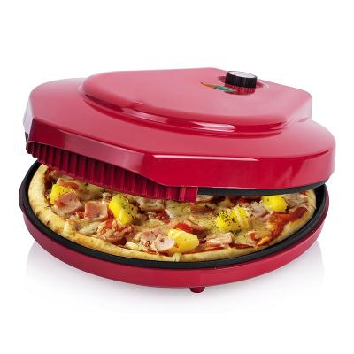 China Factory direct price 12 Inch Non-Stick Calzone Maker Pizza oven in Red Home Use Fast FunElectric Multi Pizza Maker for sale
