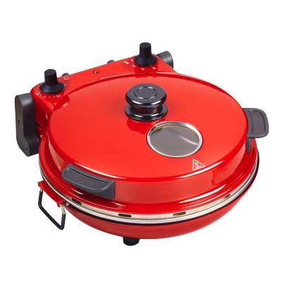 China View Window Cooking In 5 minutes, Timer, Ceramic Plate Restaurant Electric Pizza Oven Maker Machine for sale
