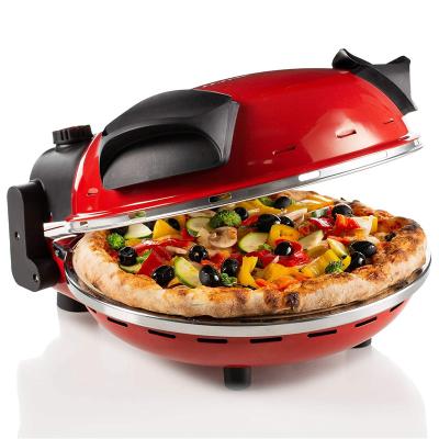China Anbolife redondo multi-fución de uso doméstico móvil de la sartén de pizza y el horno de pizza al aire libre portátil máquina eléctrica de pizza en venta