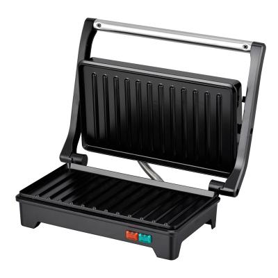 China Stainless Steel Electric Grill sandwich press panini grill with slant device for sale