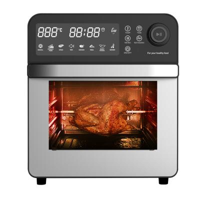 China 7L 12L 24L Stainless Steel Digital Air Fryer Steam Function Air Toaster Oven No Oil for sale