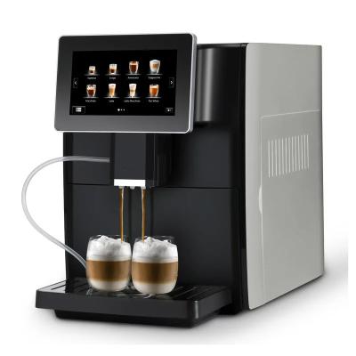 China Máquina de café automática comercial Máquina de café de acero inoxidable 1200W en venta