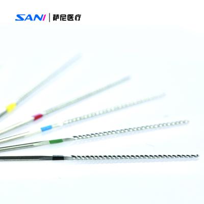 China Dental Root Canal Stainless Steel U Files 32mm 15#-40# For Root Canal Treatment for sale