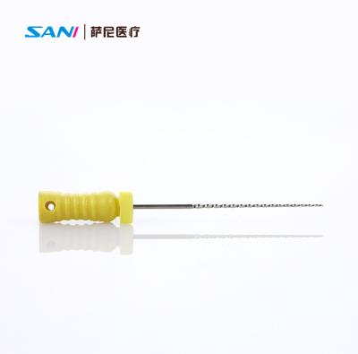 China Manual Stainless Steel Dental K File 21mm 25mm 28mm 31mm For RCT for sale
