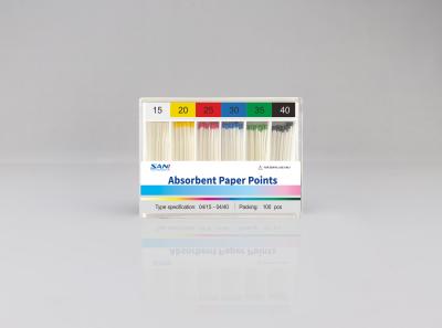 China Pontos de papel absorventes de papel do ponto dental da guta- à venda