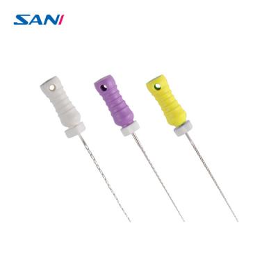 China Nickel Titanium 25mm Hand Dental K Files For Medical Treatment for sale