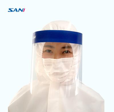 China Anti Fog Transparent PET Plastic Face Shield Dental Disposable Products for sale