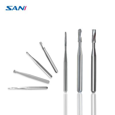 China Handhold Straight Fissure Dental Carbide Burs Smooth Surface for sale