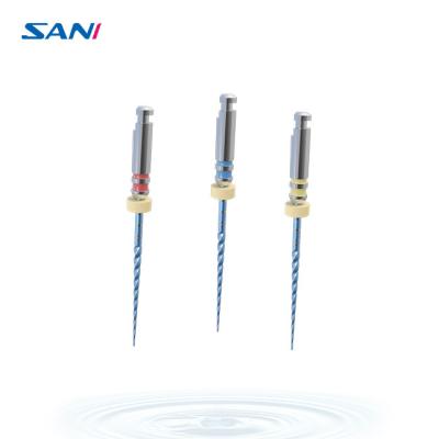 China Blue Root Canal Niti Heat Treated Endodontic Files Remarkable Safeness for sale