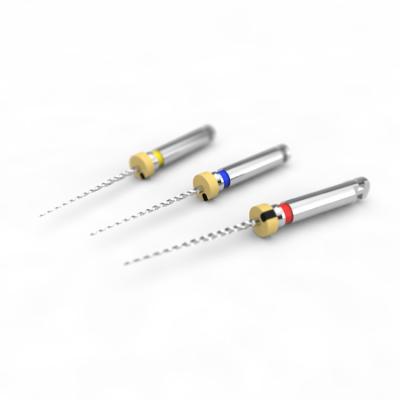 China Endo 300rpm 19mm Heat Treated Niti Files For Root Canal Treatmant for sale