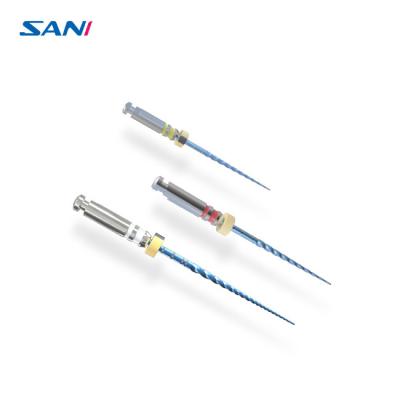 China Blue Nano Coating 28mm Safe Rotary Endo Files Stainless Steel for sale
