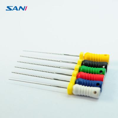 China Anti Fracture Endodontic Files And Reamers 21mm Reamer Dental Instrument Hand Use for sale