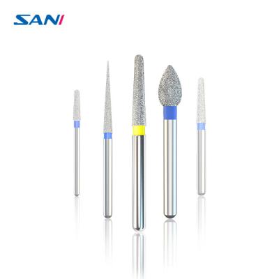 China Stainless Steel 5pcs/Box FG Dental Diamond Burs For High Speed Handpiece for sale