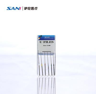 China Dental Root Canal Instruments Stainless Steel U File for sale