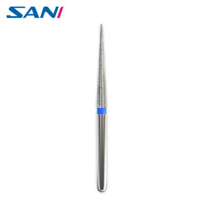 China Silver Stainless Steel Dental Surgical Diamond Burs Flexible Endodontic Access Burs for sale