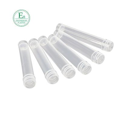China Medical Plastic Components Manufacturer 12x6 Plastic Sample Tubes PEEK PA PP PC Shell for sale