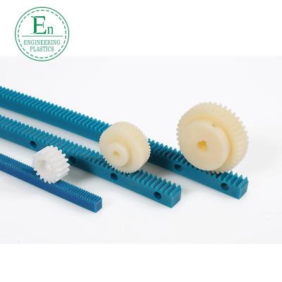 China Wear Resistant Nylon Sprocket Containing Oil Plastic Pom Rack CNC Gear Rack for sale