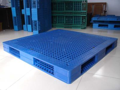 China Single Side Export Plastic Pallets With Steel Tubes Inside , 1000×1000×150 for sale