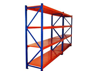 China Bulk Items Hand Loading Industrial Storage Shelves With Powder Coat Paint Finish for sale