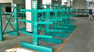 China Powder Coat Paint Finish Cantilever Lumber Racks , Metal Racking System for sale