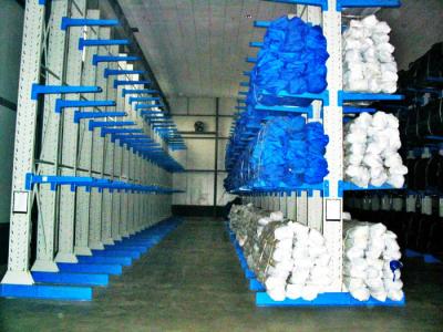 China Long Span Cantilever Storage Racks , Single / Double Sided High Density Racking System for sale