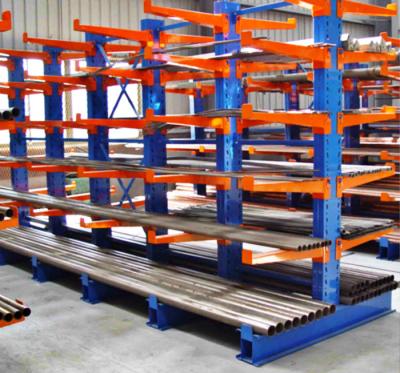 China Heavy Long Span Selective Cantilever Racking System For Long Pipes / Items for sale