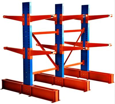 China Long Pipes Adjustable Cantilever Racking System For Industrial Warehouse for sale