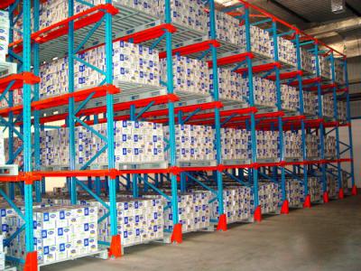 Cina Azionamento del magazzino frigorifero nello scaffalatura a palette regolabili dello scaffale del pallet con concentrarsi le rotaie in vendita
