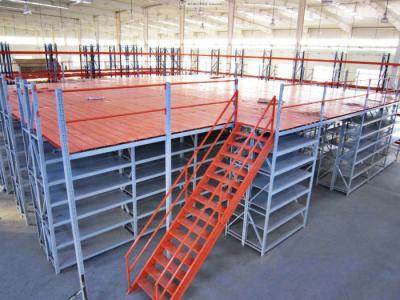 China Customized Cold Rolled Structural Rack Supported Mezzanine For Logistics for sale