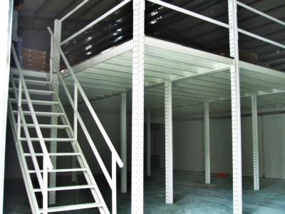 China Structural Steel Raised Storage Mezzanine Floor , 1 Level / 2 Levels / 3 Levels for sale