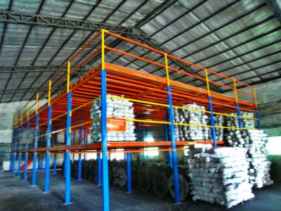China Heavy Duty Two Levels Industrial Mezzanine Systems For Logistics Center , 1000kg for sale