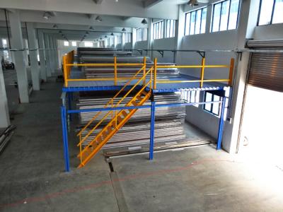China 1000kg koude Rolling Staal Industriële Mezzanine Vloeren voor Distributiecentrum Te koop