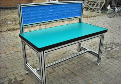 China Workshop Industrial Workbenches With Square Hole Louvered Panels for sale