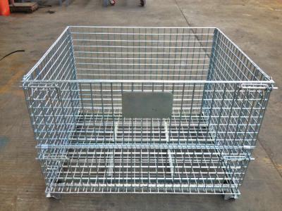 China Stackable Wire Mesh Pallet Cage for sale