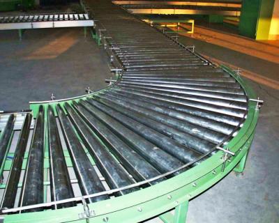 China 400 , 500 , 600mm Wide Power Roller Conveyor For Transport Cartons And Boxes for sale