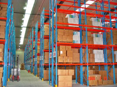 China 5 Levels Strong Loading Support Heavy Duty Pallet Racking For Auto Parts Storage for sale