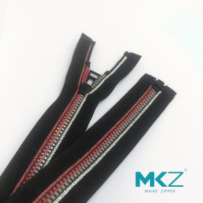 China Waterproof Open End #5 #8 Resin Zipper For Dress Coat for sale