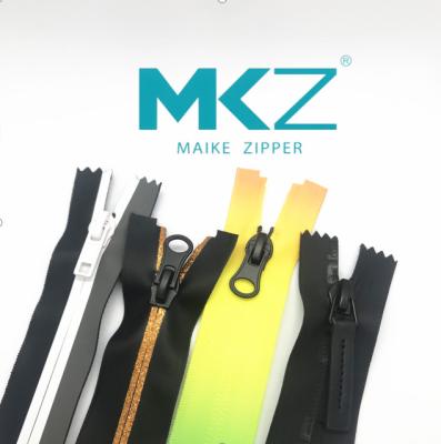China Black Outdoor Products PVC OEM Water Proof Zippers for sale