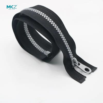 China Clothing Open End Gray Teeth #5 Black Plastic Zipper for sale