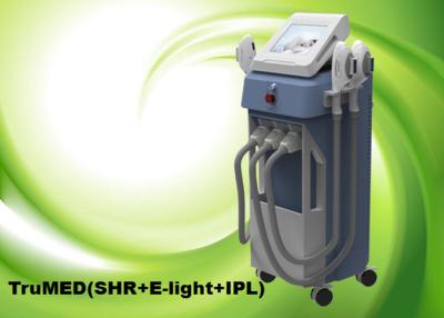 China IPL SHR Hair Removal Machine Vertical 3Handles E-light TruMED(SHR+IPL+Nd:Yag) for sale