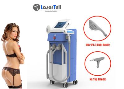 China 3 In 1 Nd Yag Laser IPL SHR Hair Removal Machine Vascular Treatment Body Slimming for sale