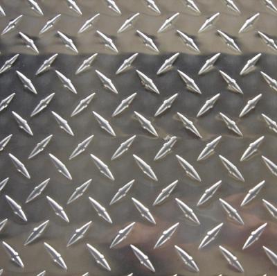 China 5052 Five Rib Checkered Aluminum Plate 3003 6061 Aluminum Diamond Tread Plate for sale