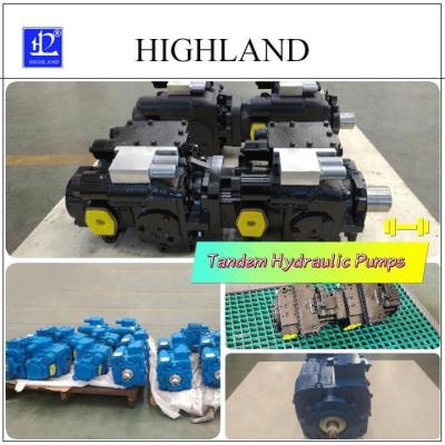 China Customizable Tandem Hydraulic Pumps With Swash Plate Structure Design for sale