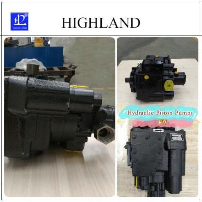 China Variable Displacement Black Hydraulic Piston Pump 35Mpa Rated Pressure Plywood Case zu verkaufen