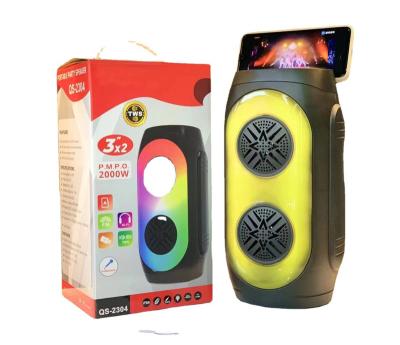 China Dual 3-inch Bluetooth Portable Audio Speaker  K Song Professional Audio Speaker for sale